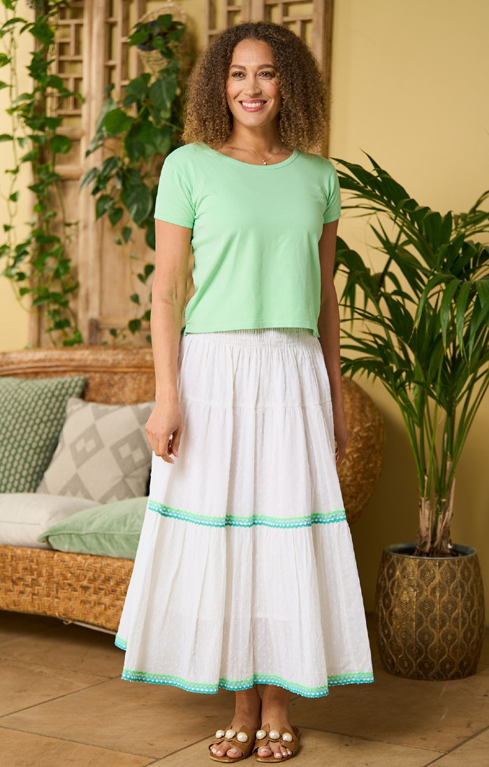 Ladies green skirts sale