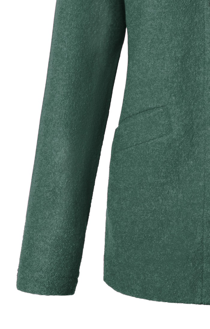 Ladies Boiled Wool Funnel Coat, Green House of Bruar