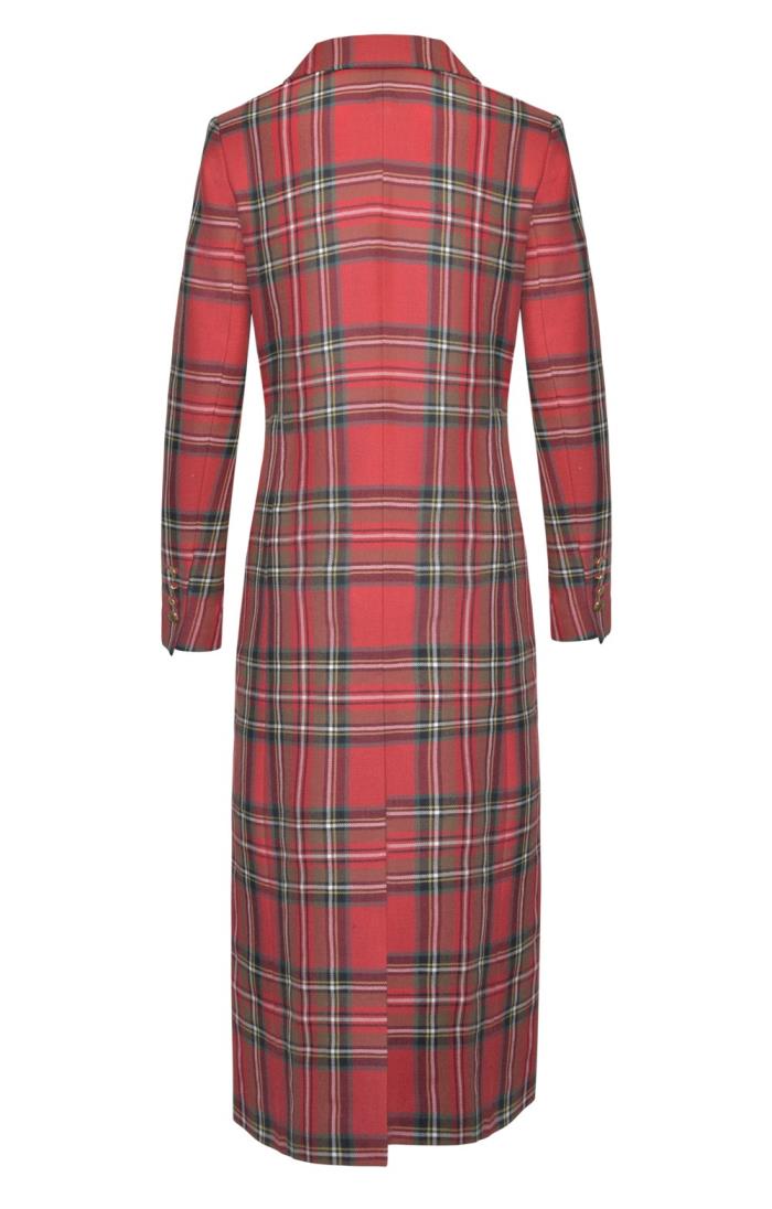 Tartan deals coat womens