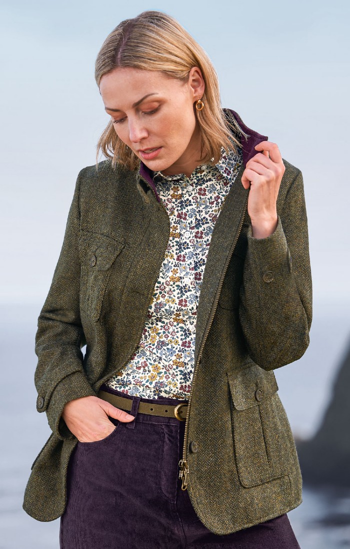 Tweed style on sale jacket womens
