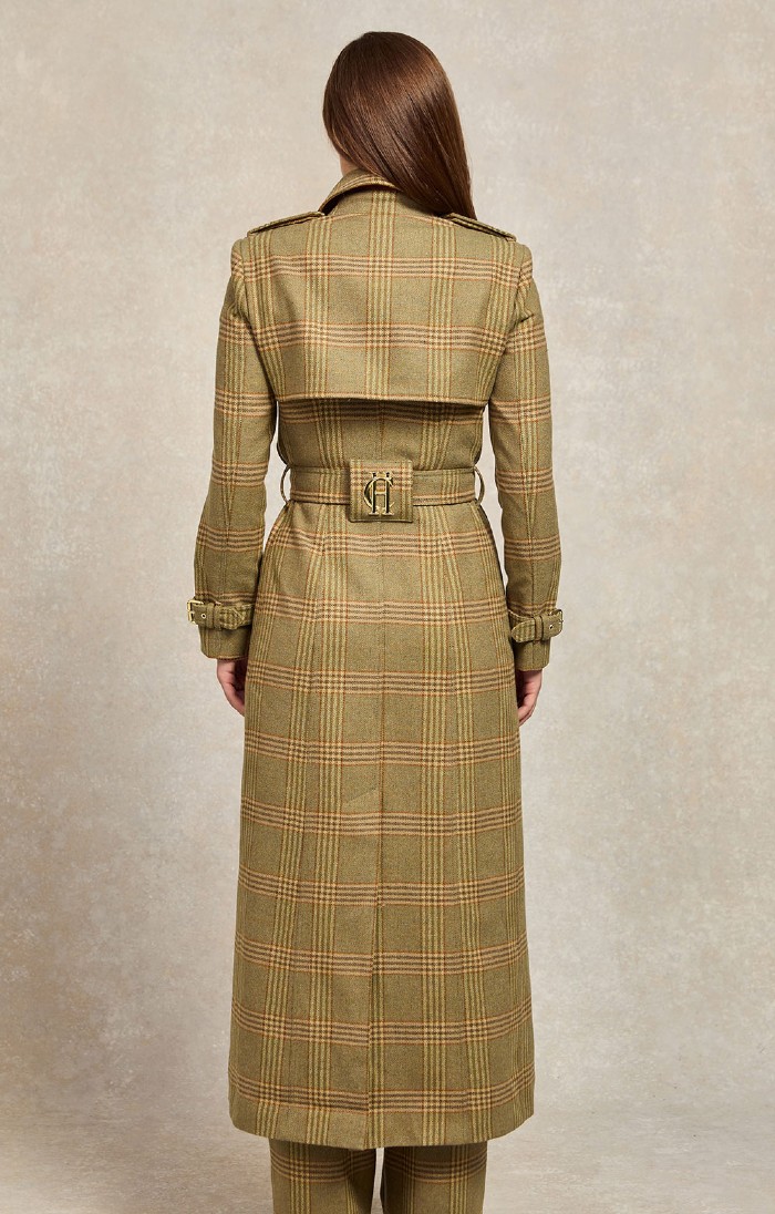 Ladies Holland Cooper Full Length Marlborough Trench Coat, Brown