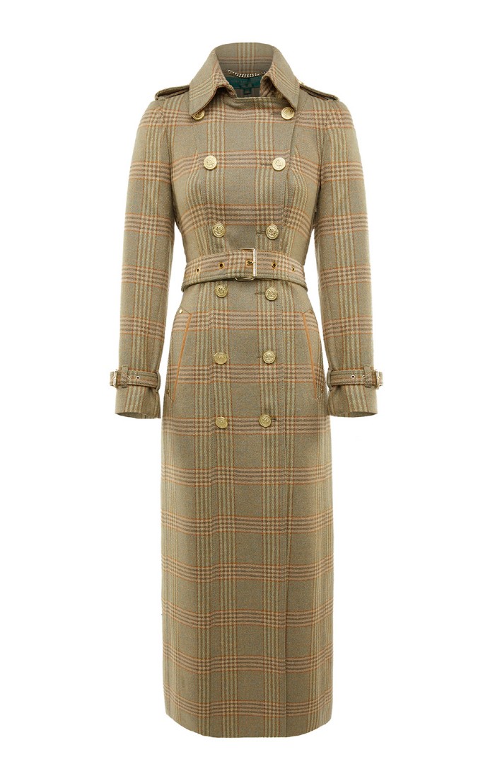 Ladies Holland Cooper Full Length Marlborough Trench Coat, Brown