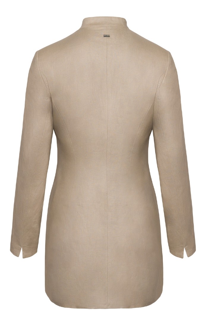 Ladies beige linen jacket store