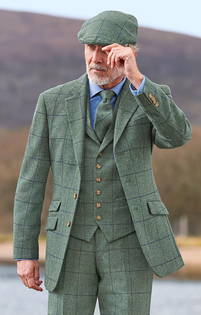 Waistcoat Duncan 5Bt, Pocket Cloth Back, Harris Tweed Harris Tweed Shop ...