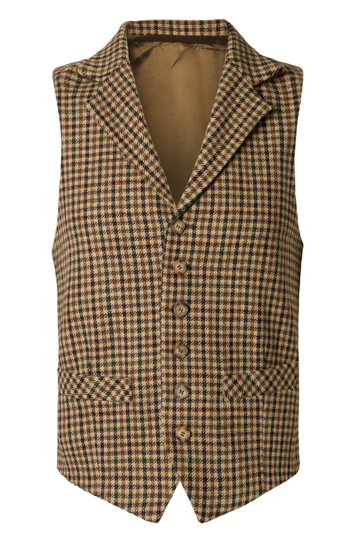 Orange tweed waistcoat on sale