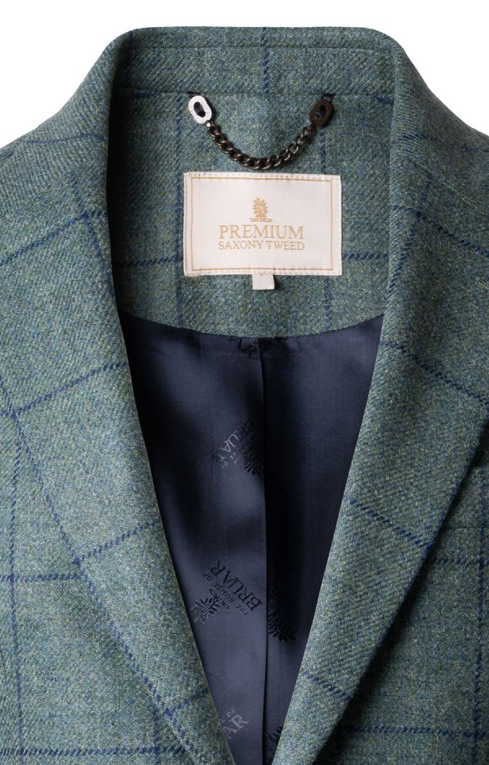 Men's Saxony Tweed Jacket, Brown, Natural - House of Bruar