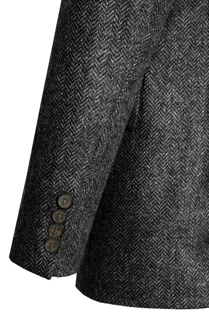 Dark grey tweed jacket deals