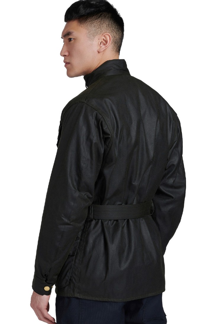 サリ Barbour leather international M Barbour International Saddler Leather Jacket | Oxygen Clothing