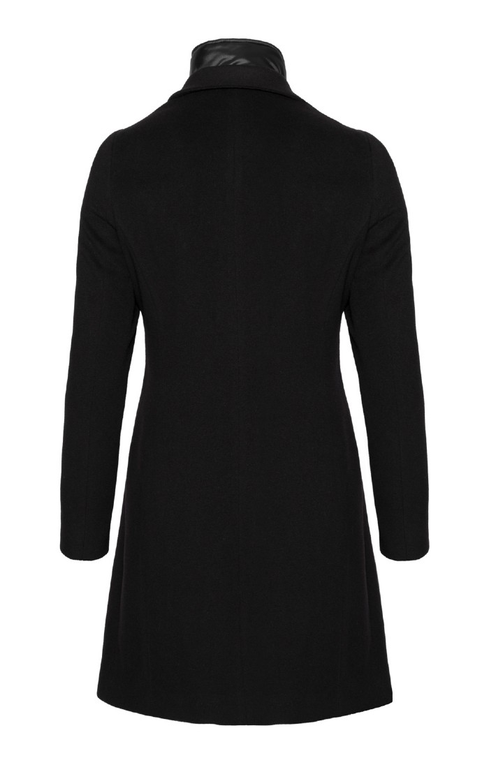 Ladies Cinzia Rocca Three Quarter Length Quilt Trim Coat, Navy