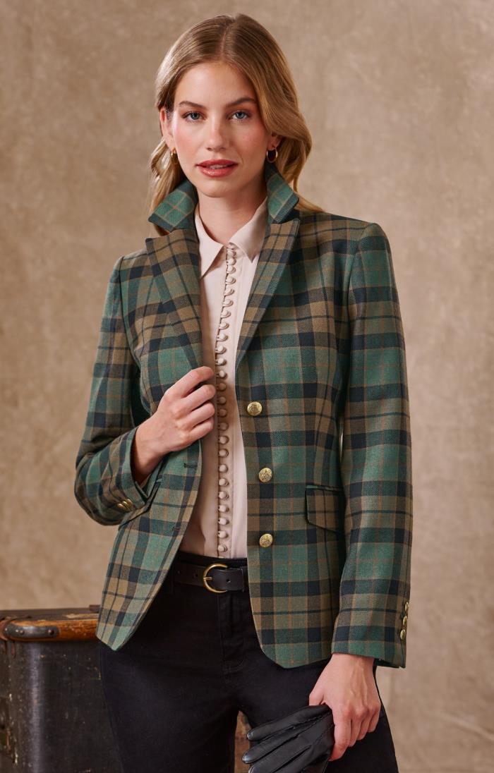 Ladies Plaid Hacking Jacket - House of Bruar