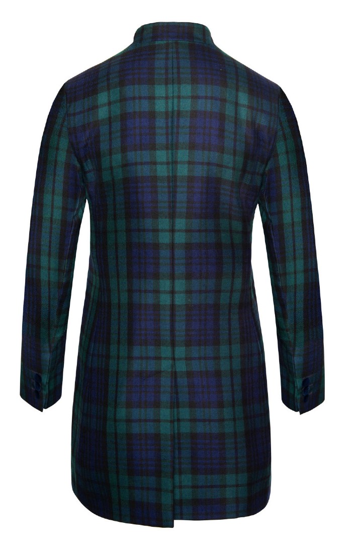 Ladies Plaid Edinburgh Three Quarter Jacket House of Bruar