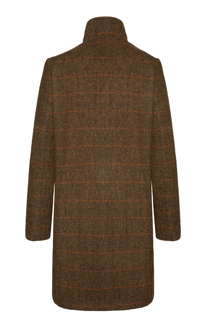 BRINLEY TWEED FUR COAT main image 1