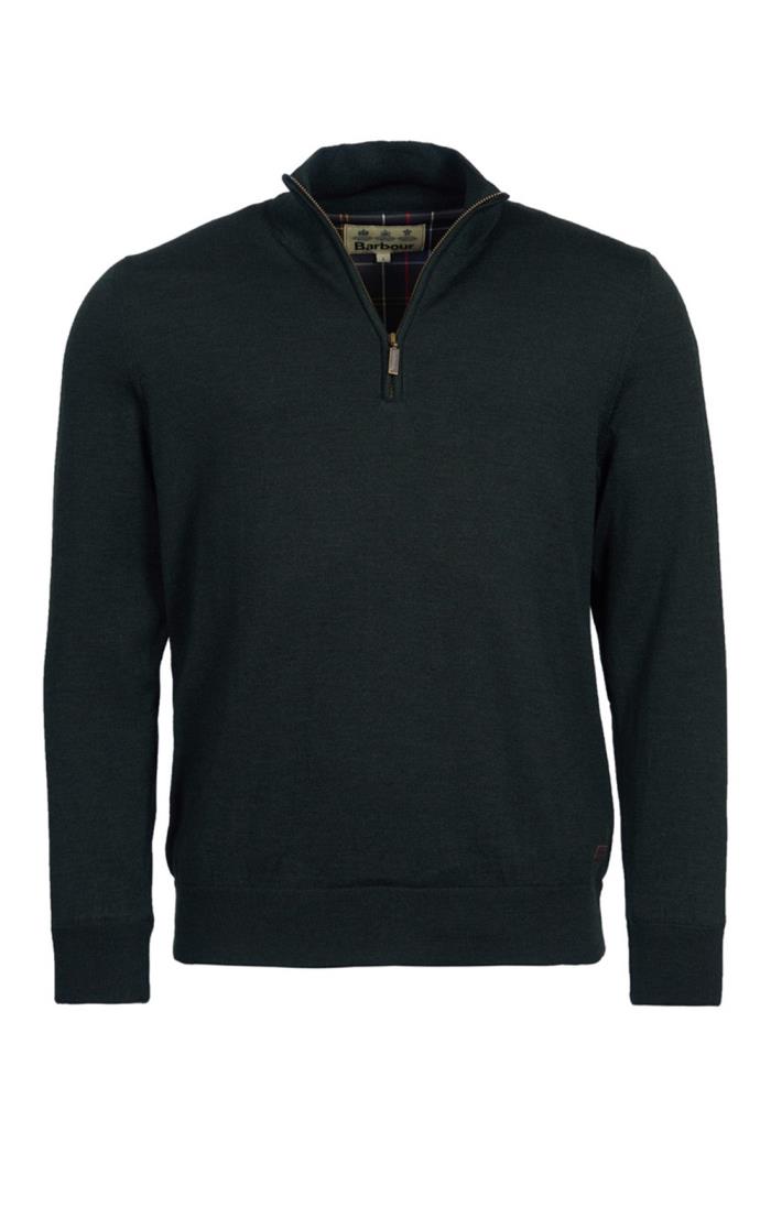 Barbour sweater mens olive outlet