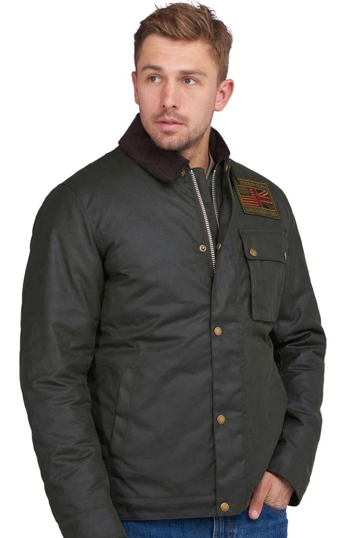 Mens wax coat deals