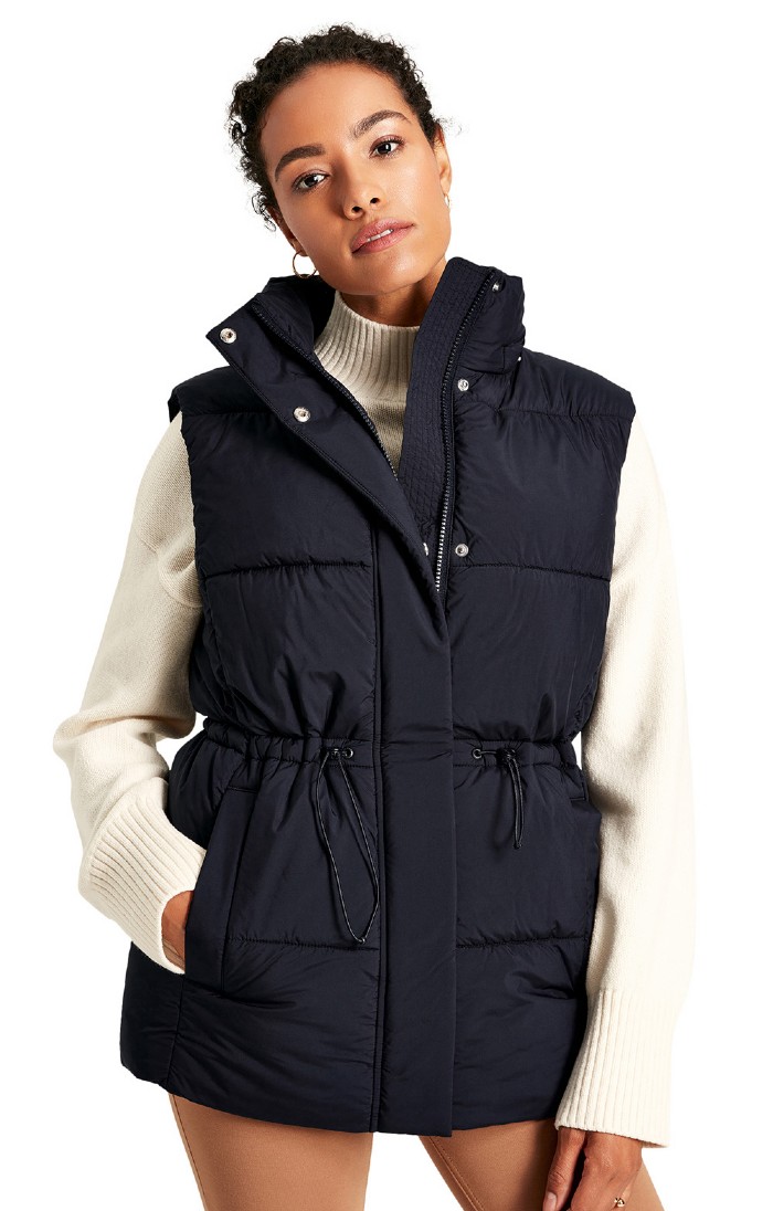 Ladies black sales padded gilet