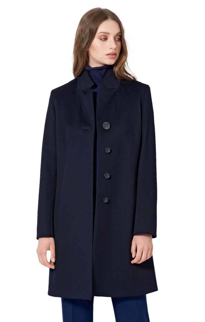 Ladies Three Quarter Wool Coat - House of Bruar