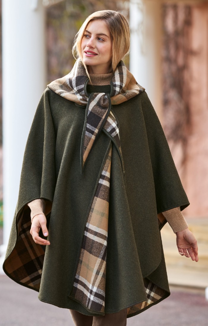 Ladies wool cape outlet