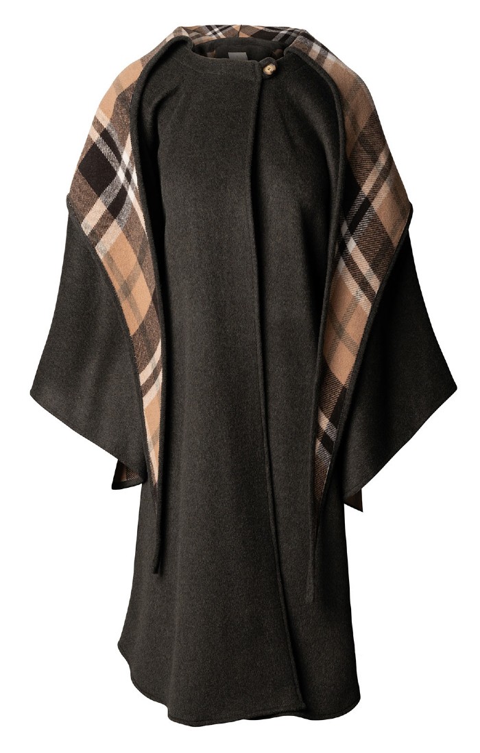Burberry hooded poncho deals