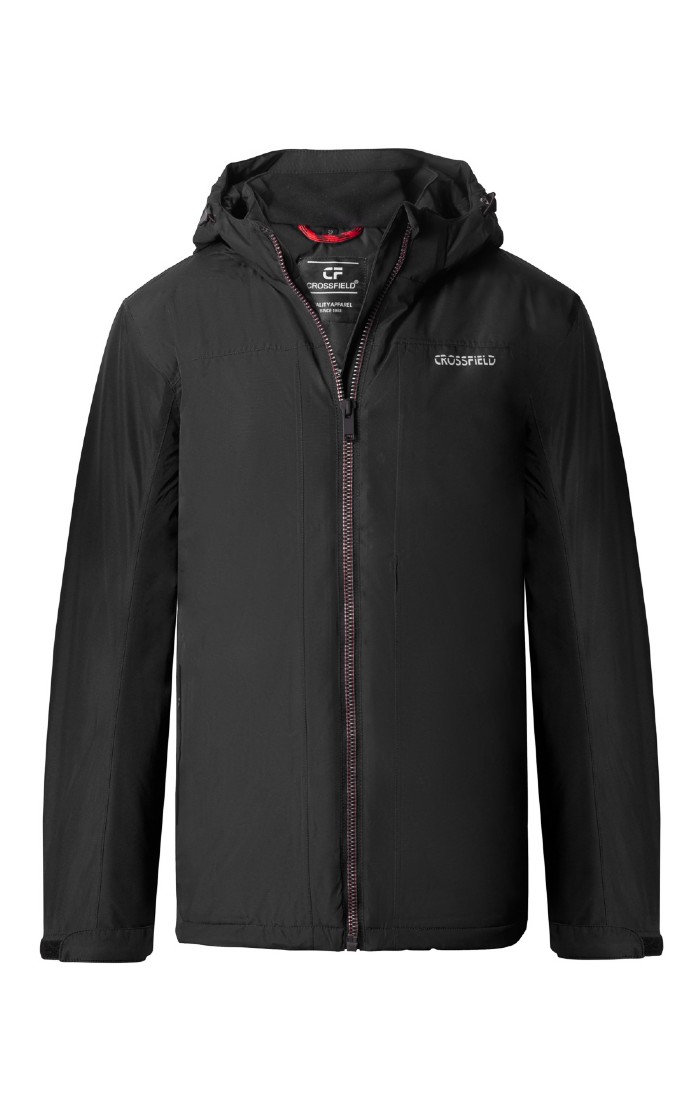 Mens Waterproof Hooded Jacket, Black House of Bruar