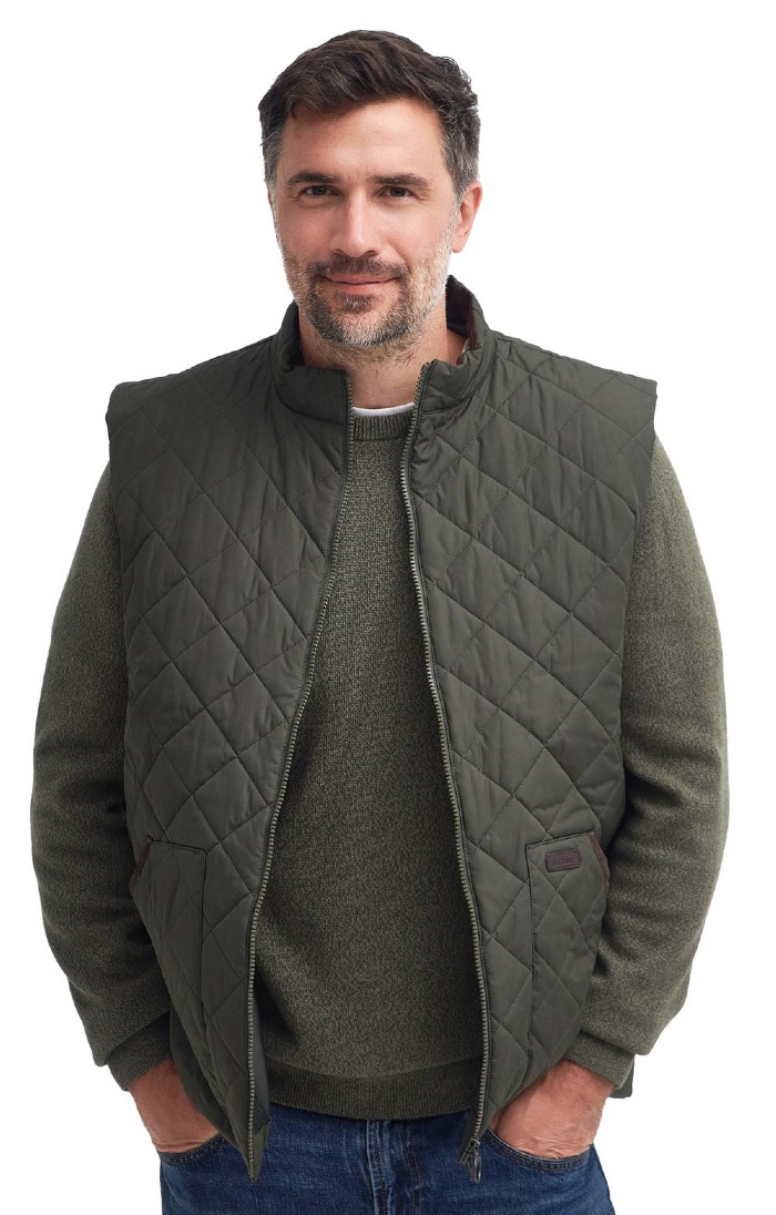 Mens Barbour Chesterwood Quilted Gilet Green House of Bruar