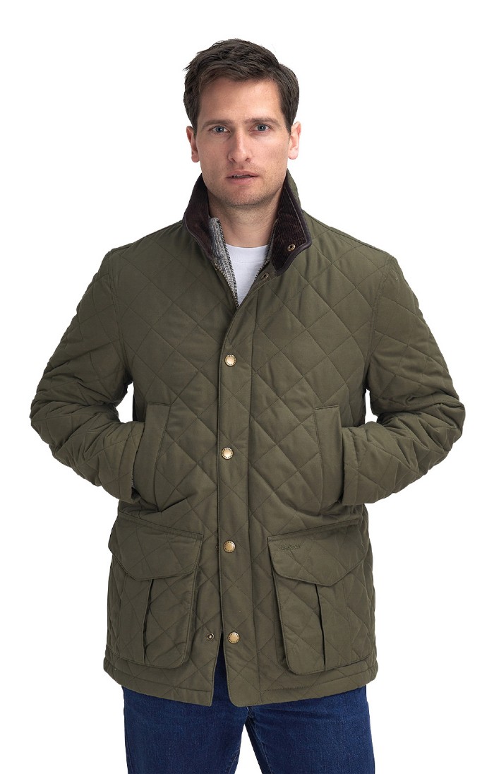 Hunter green quilted jacket sales