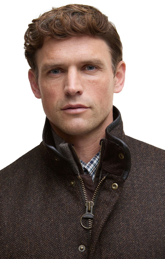 Mens Barbour Hereford Wool Tweed Jacket, Green House of Bruar