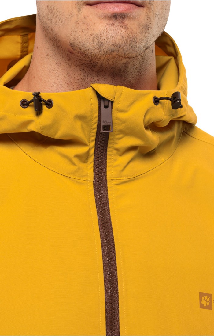 Mens Jack Wolfskin Desert Wind Cagoule, Orange House of Bruar