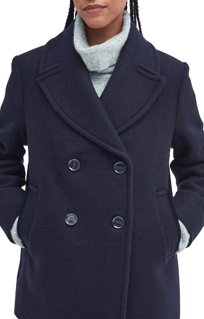 Barbour pea coat discount