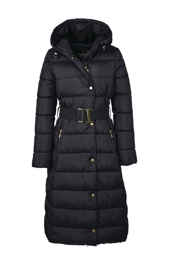 Ladies Barbour International Track Line Quilted Jacket