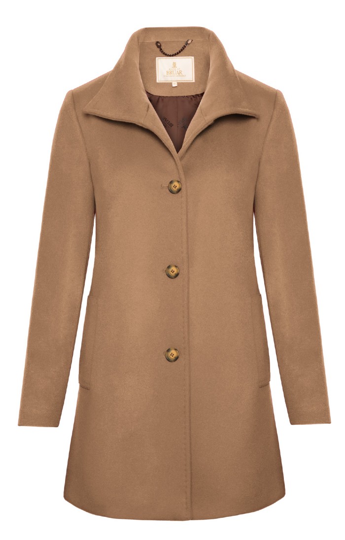 Short Funnel Cashmere Coat House of Bruar