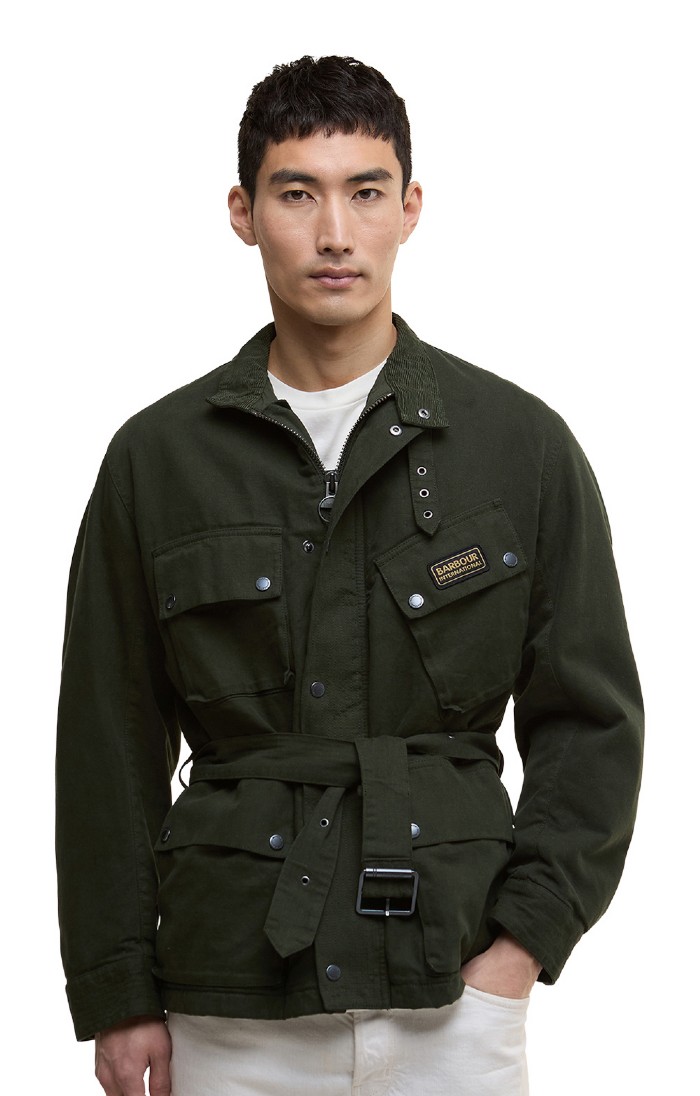 Men's Barbour International Casual A7 Jacket, Green - House of Bruar