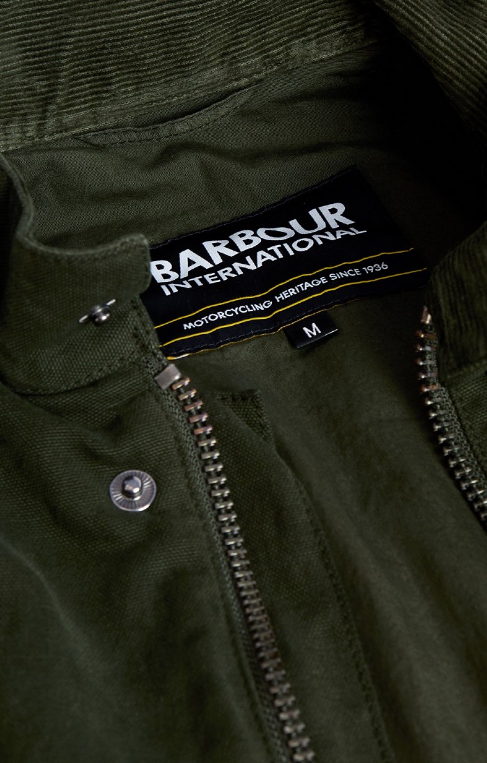 Men's Barbour International Casual A7 Jacket, Green - House of Bruar
