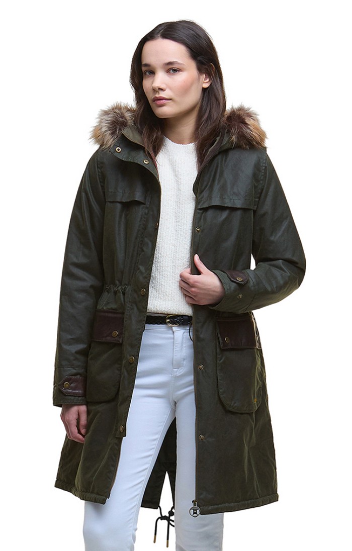 バブアー Barbour Wax Durham レディース UK：8 Barbour Lightweight Durham Womens Jacket – CHO