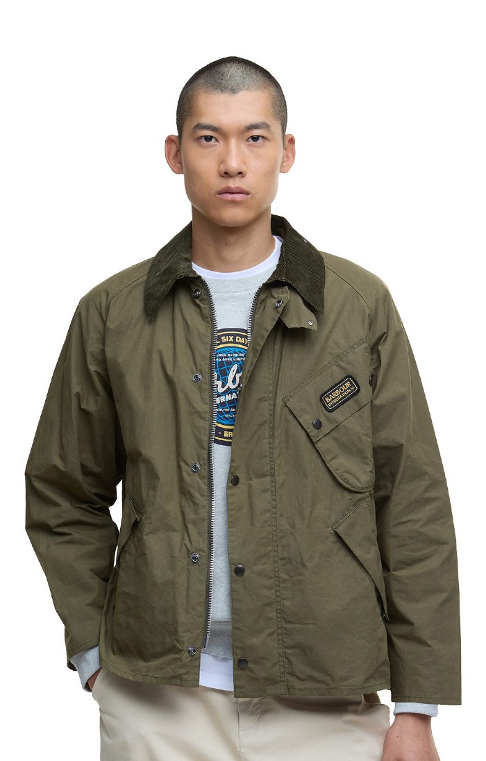 Mens Barbour International A7 Pacemaster Jacket, Green