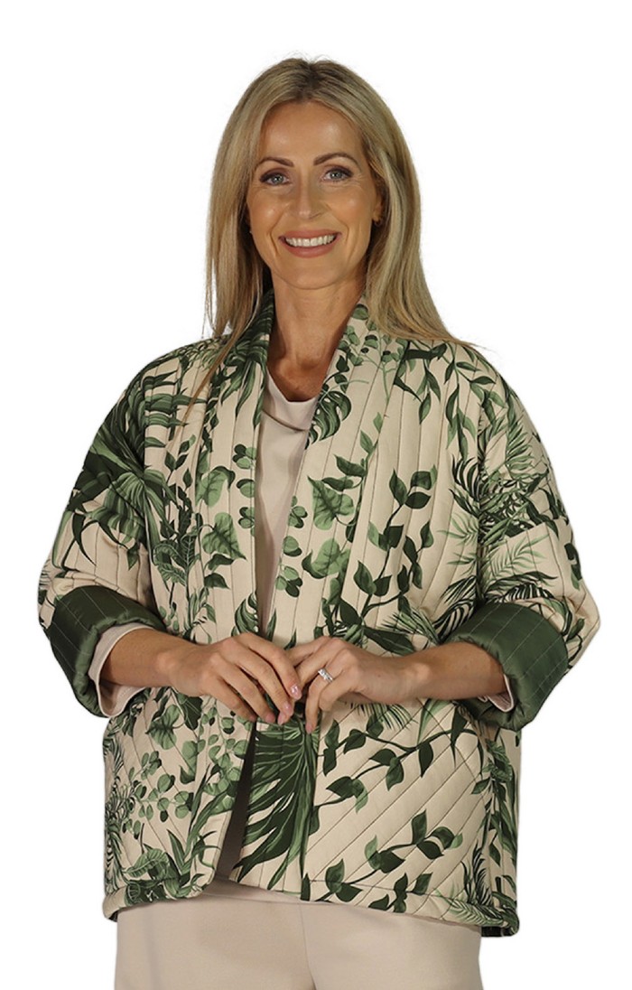Printed kimono jacket hotsell