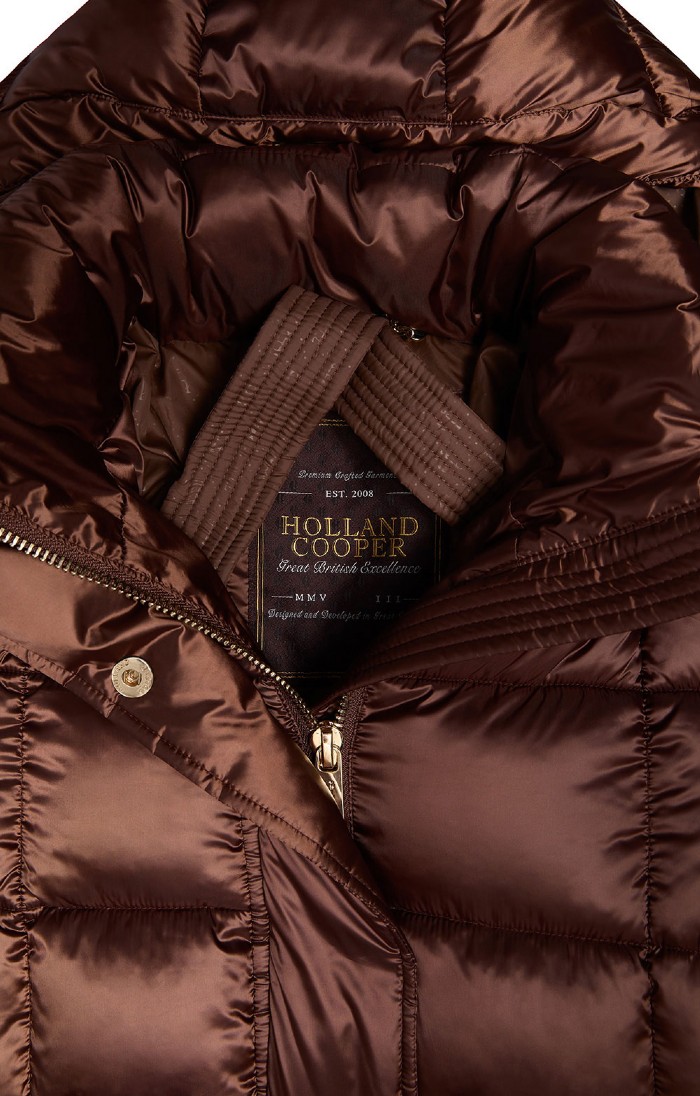 Ladies Holland Cooper Carrington Long Coat, Black House of Bruar