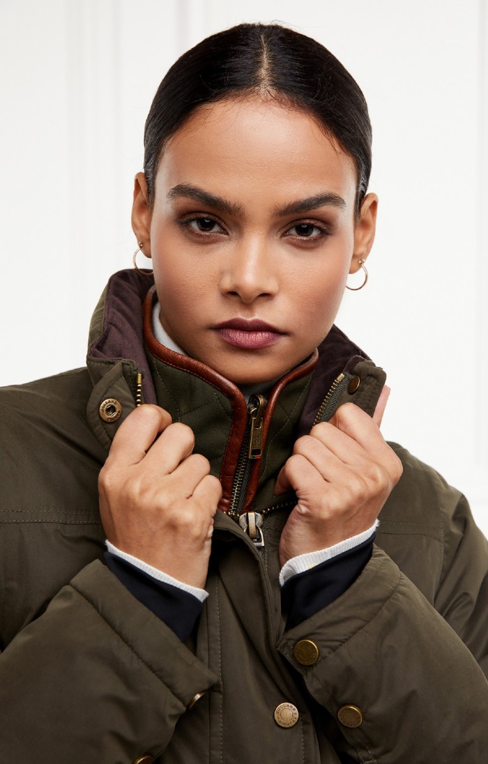 Seeland North Lady Jacket | Women's Practical Hunting Hiking And Trekking Attire | Wind And Waterproof SEETEX® Membrane | Detachable Kood With Faux Fur Trim | Pine Green | 38