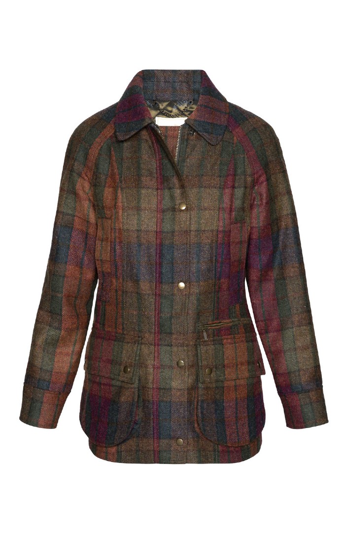 Barbour Carter Wool Barbour Wool Jacket Womens Silver Wool Coat