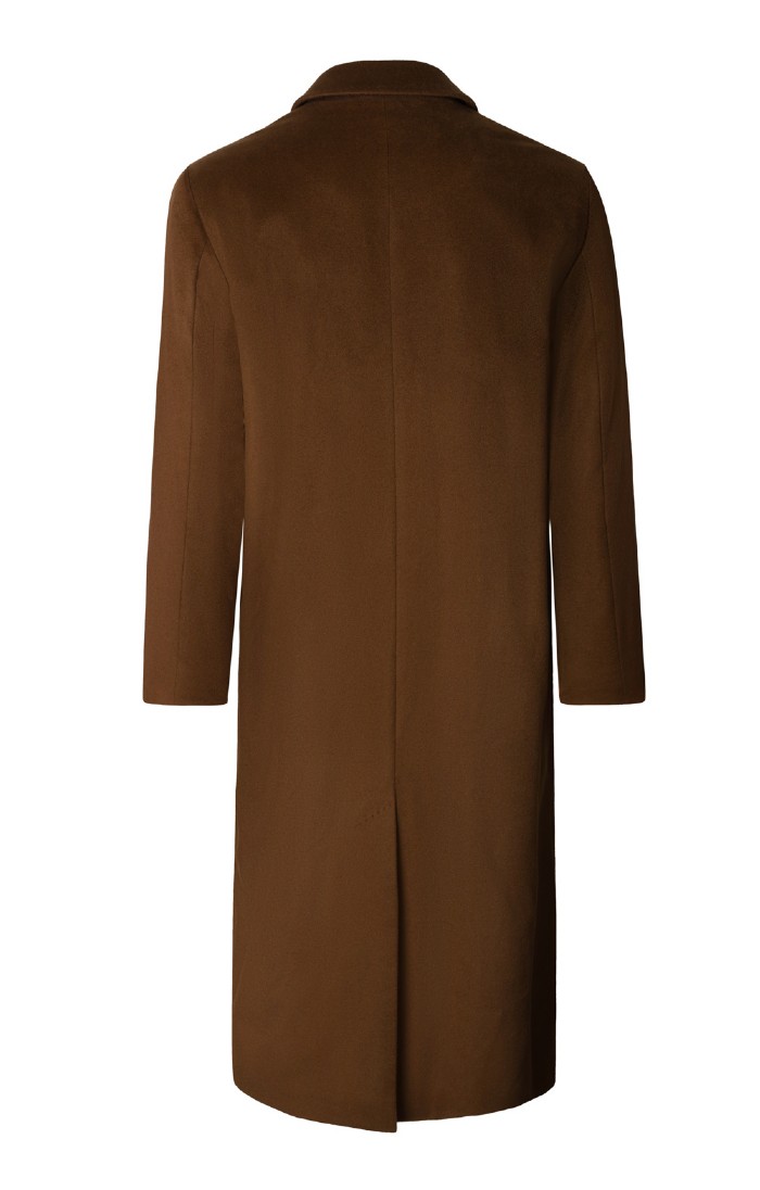 Inset Sleeve Cashmere Coat