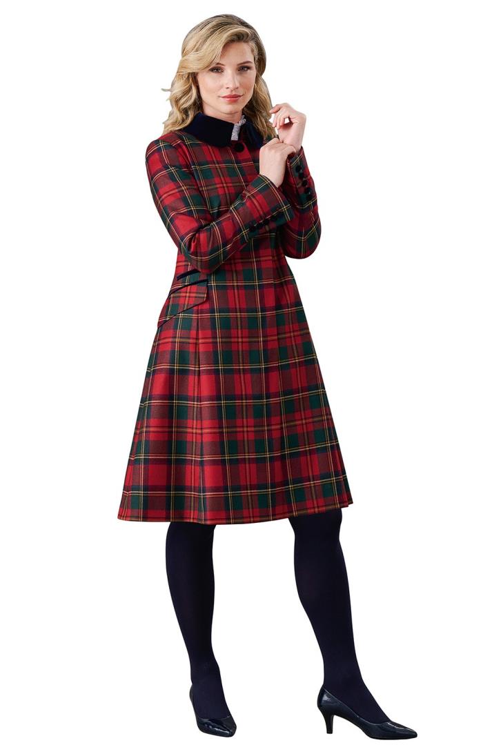 velvet collar coat womens