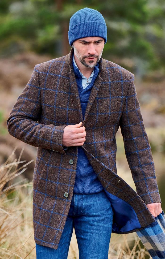 harris tweed long coat