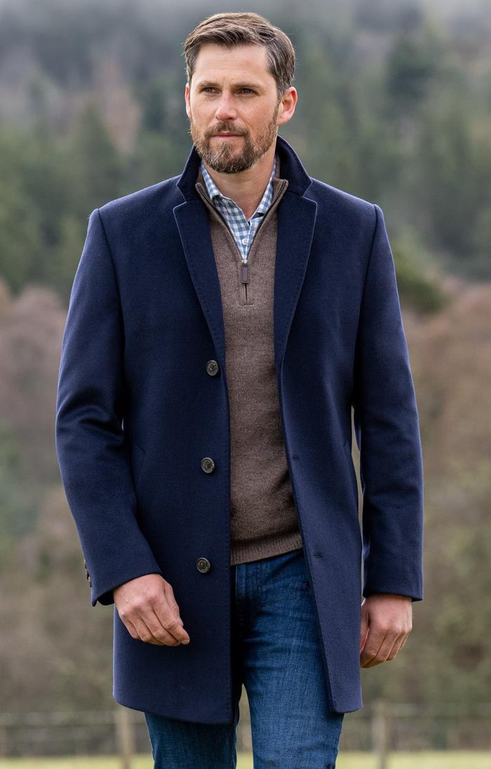 Mens Cashmere Paddock Coat - House of Bruar