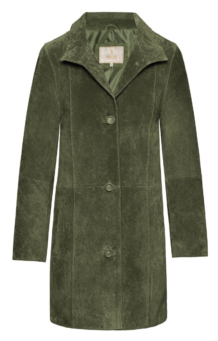 Dark green suede jacket hot sale
