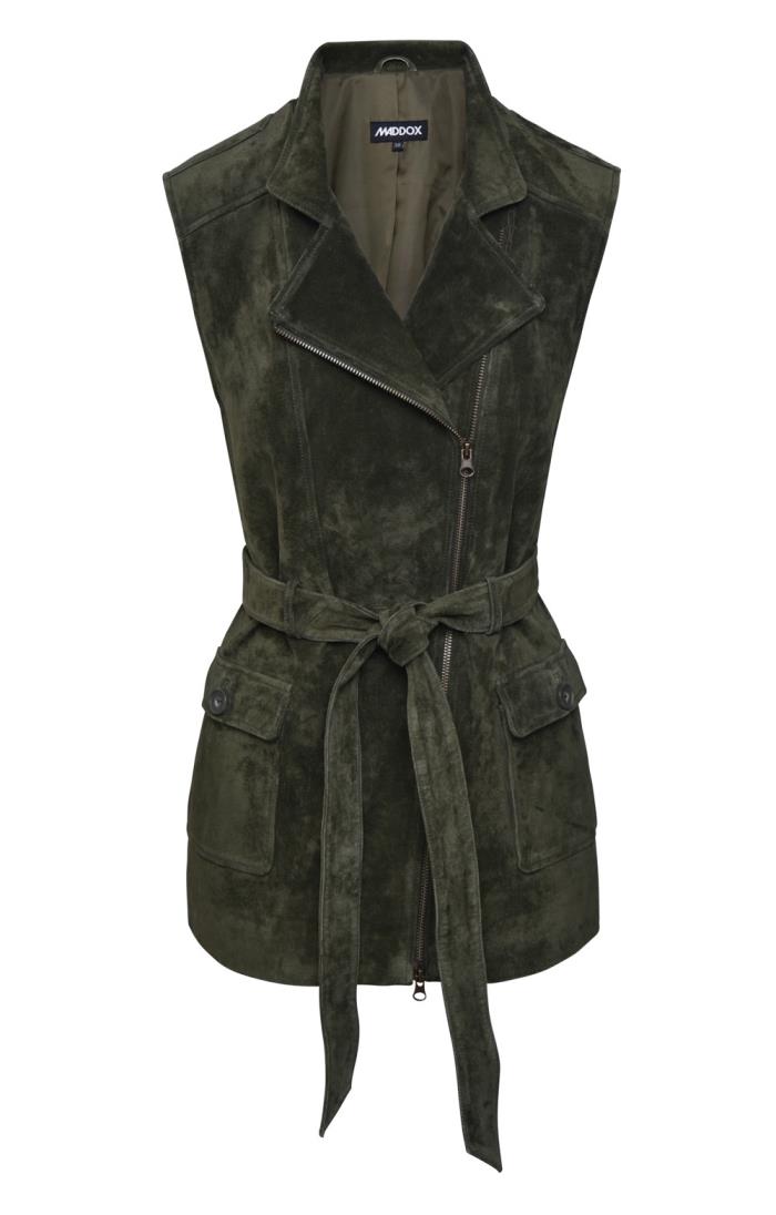 JADE LEATHER WAISTCOAT