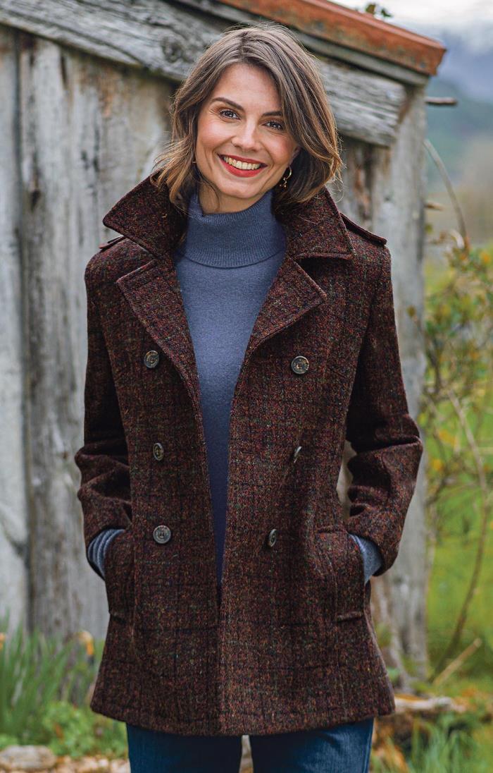 tweed peacoat