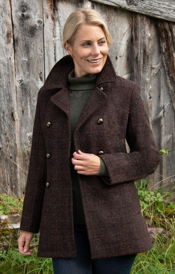 tweed peacoat