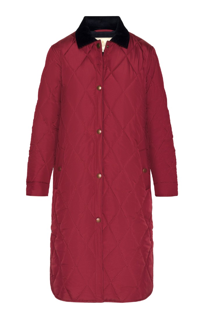 Ladies Iona Quilted Coat, Green House of Bruar