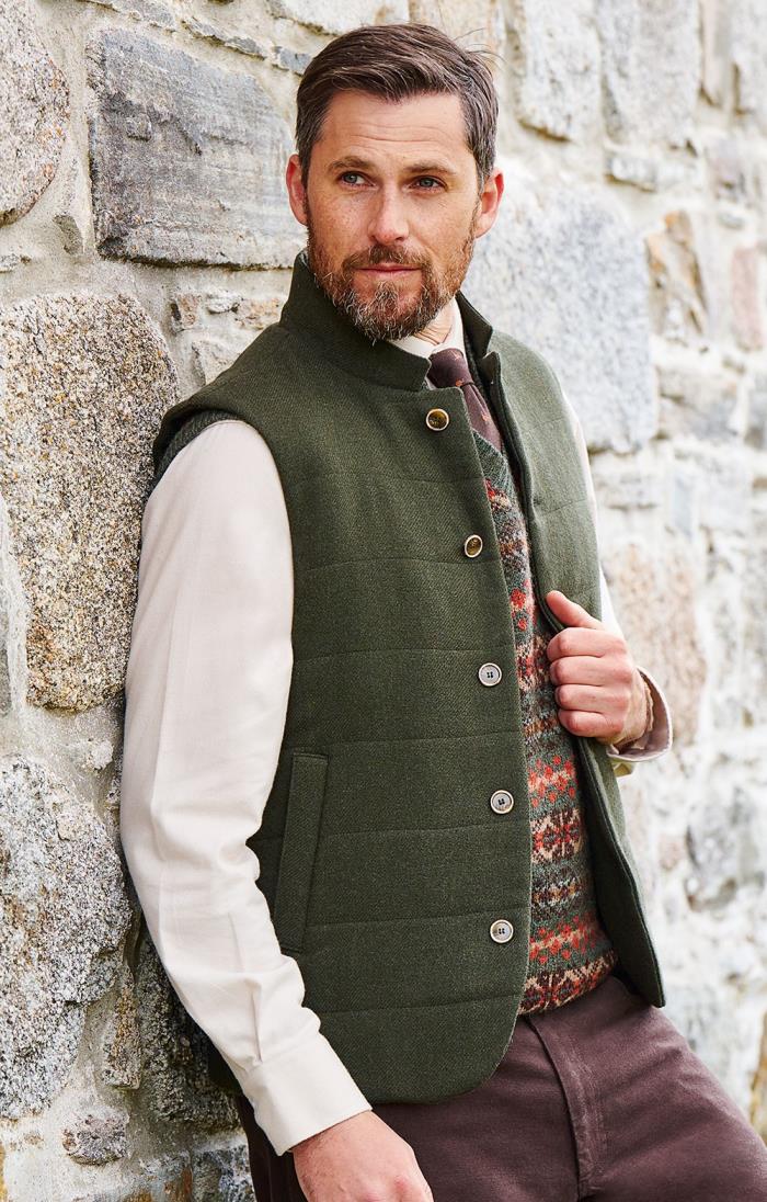 Men's Wool Rich Padded Waistcoat
