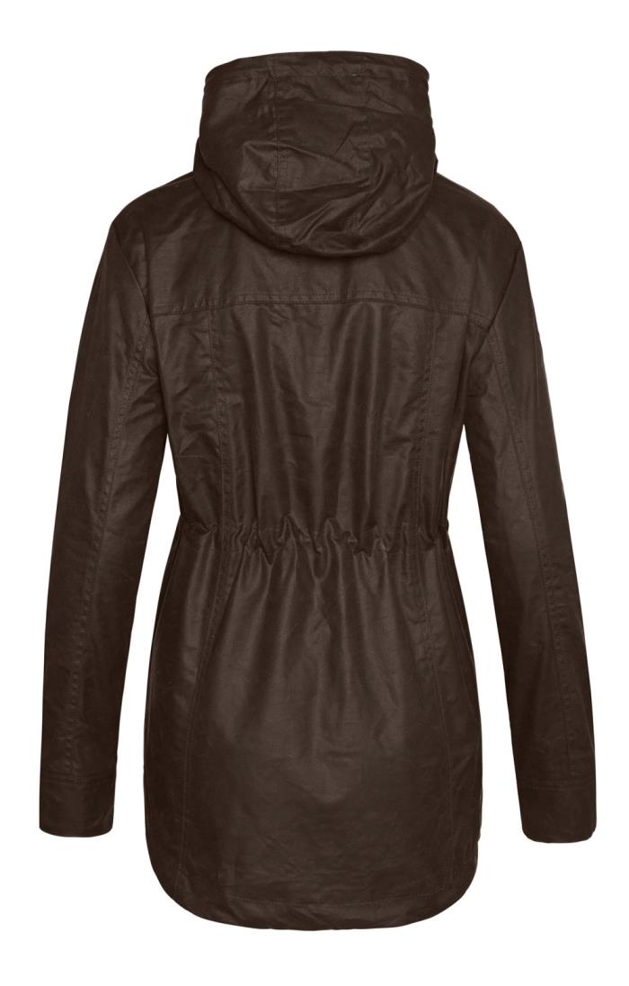 Ladies Draw Waist Wax Parka