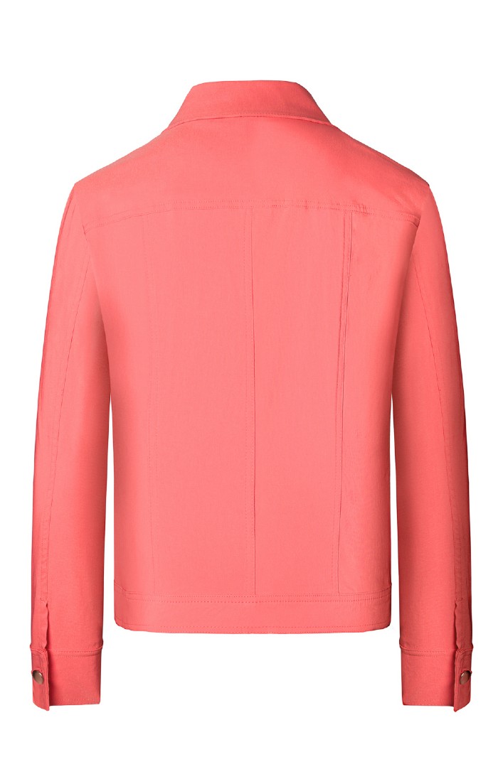 Coral jean jacket deals